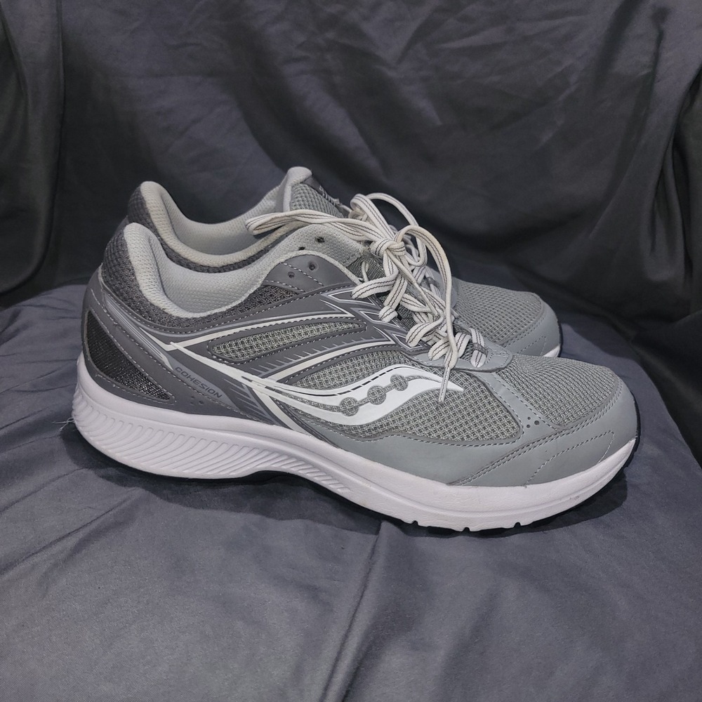 Saucony Cohesion React2U S10631-1 Gray Shoes Sneakers Size 11 W
